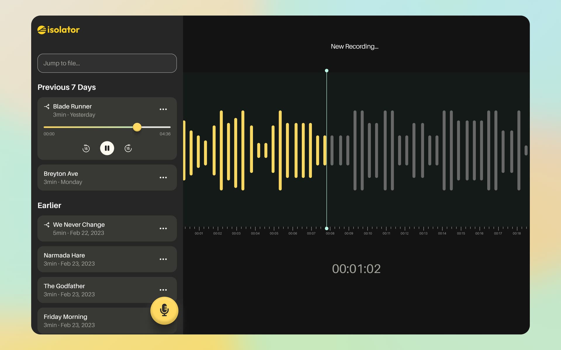 Isolator.ai — AI music stem separation interface
