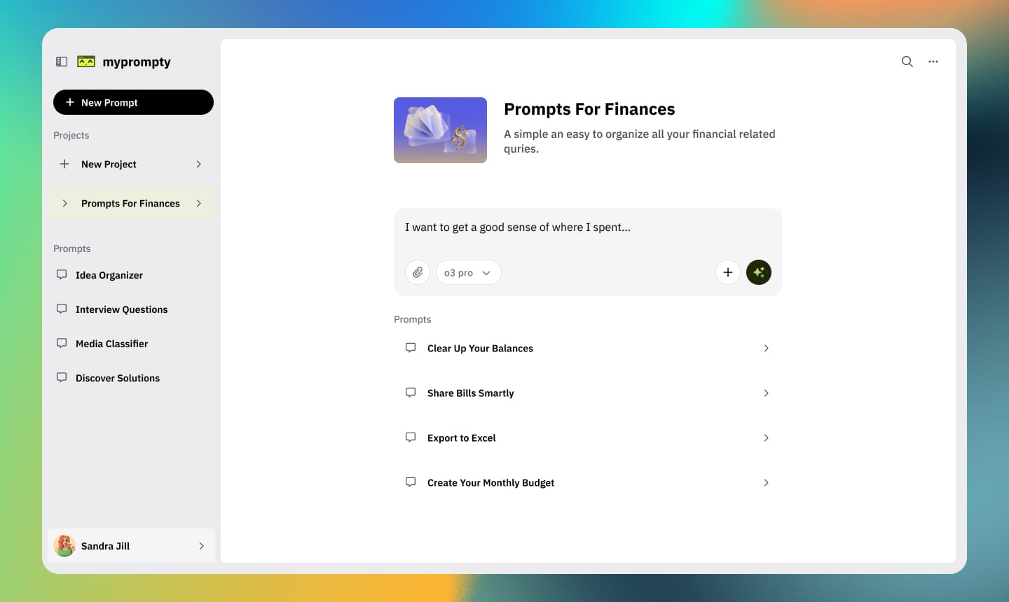 Prompty — prompt management and creation interface.